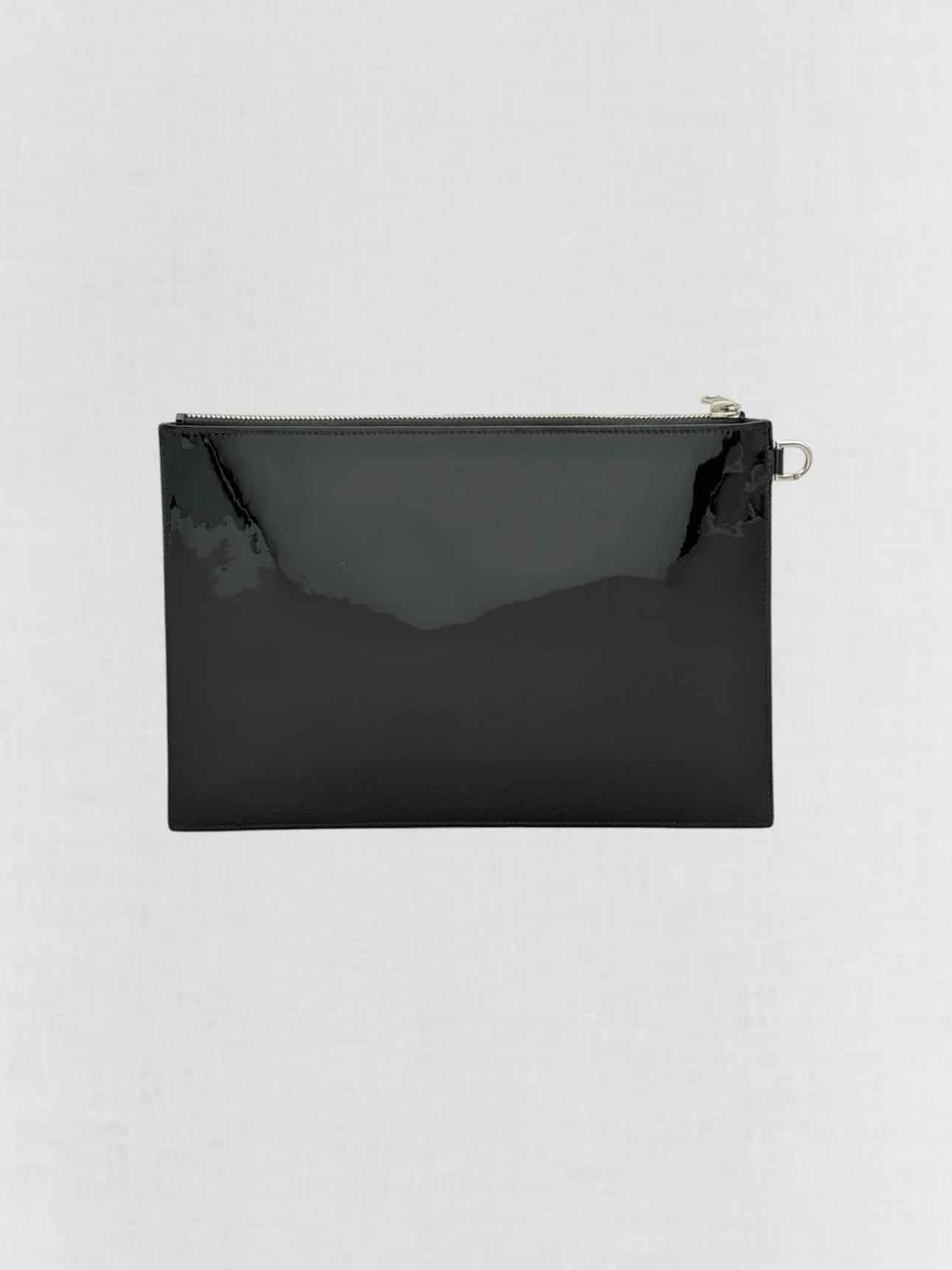GIVENCHY Printed Logo Black Clutch