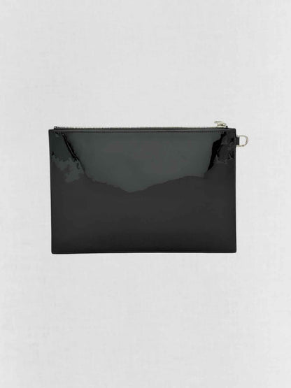 GIVENCHY Printed Logo Black Clutch
