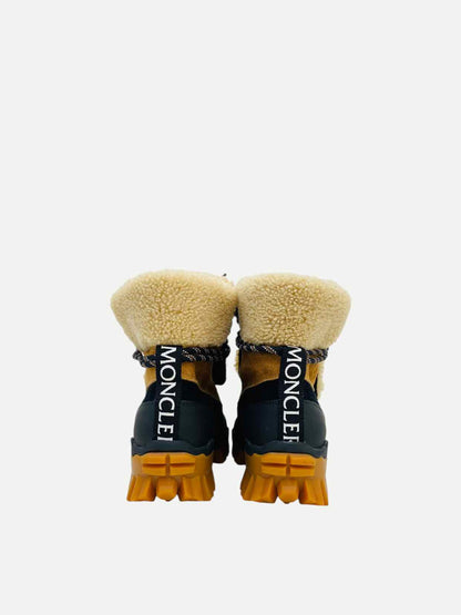 MONCLER Harriet Beige & Black Boots 38