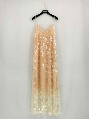 ERMANNO SCERVINO Beige Size Medium Midi Dress