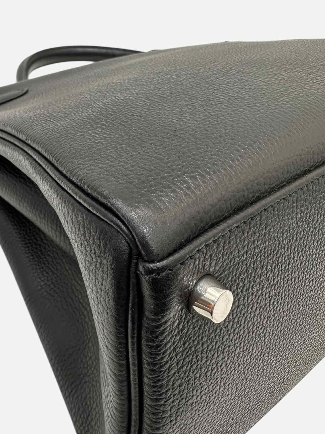 HERMES Kelly Black Top Handle