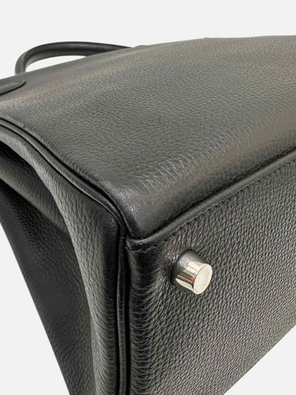 HERMES Kelly Black Top Handle