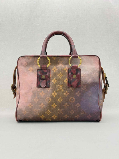 LOUIS VUITTON Brown Multicolor Monogram Top Handle
