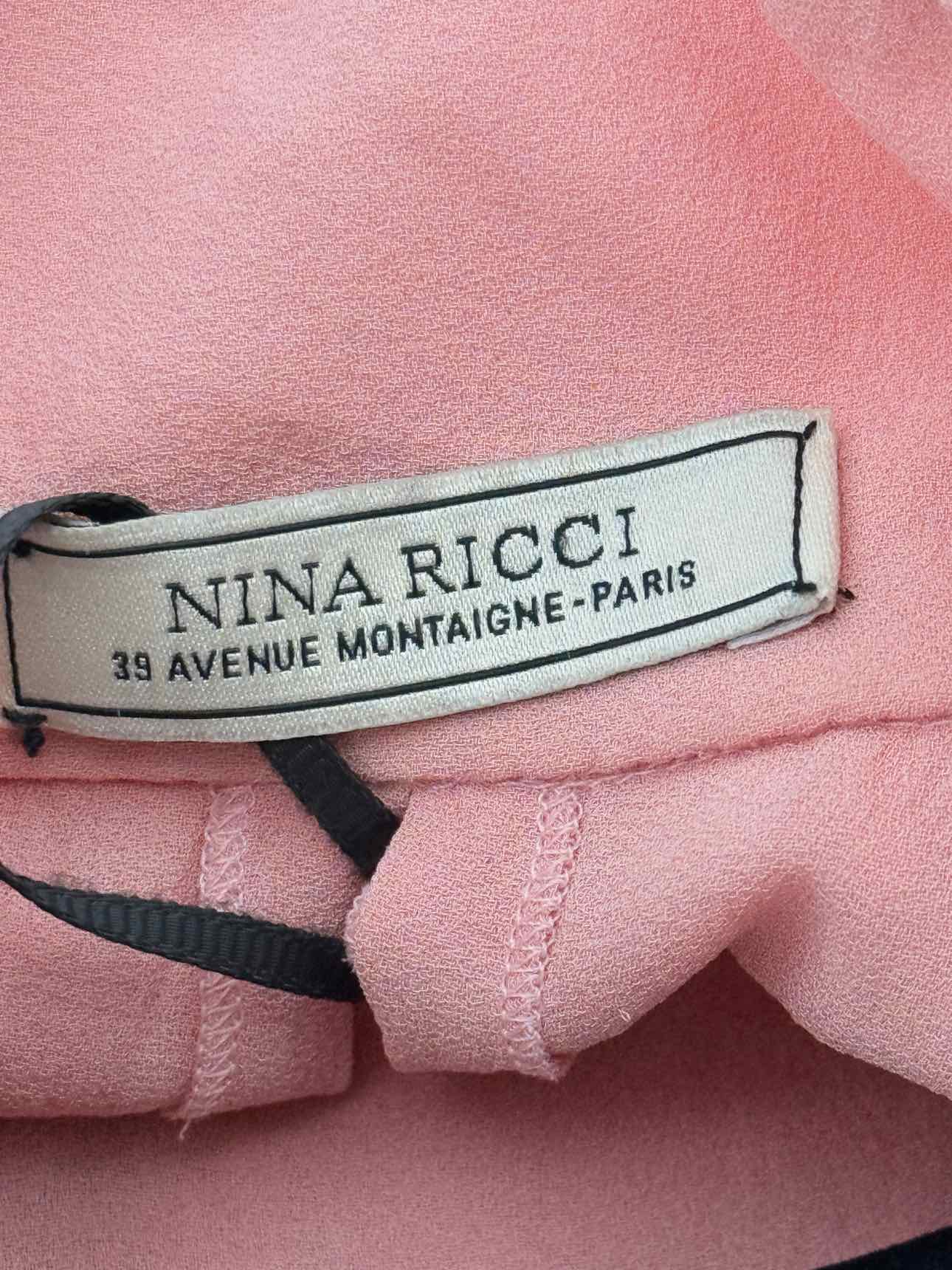 NINA RICCI Pink Size US 6 Knee Length Dress