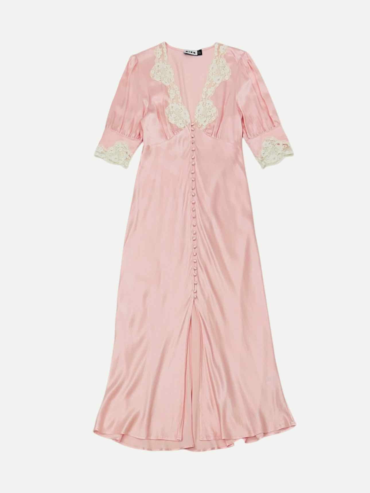 RIXO Pink Size US 4 Midi Dress
