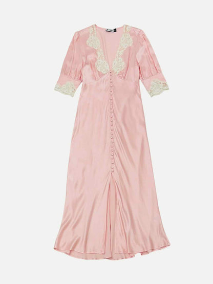 RIXO Pink Size US 4 Midi Dress