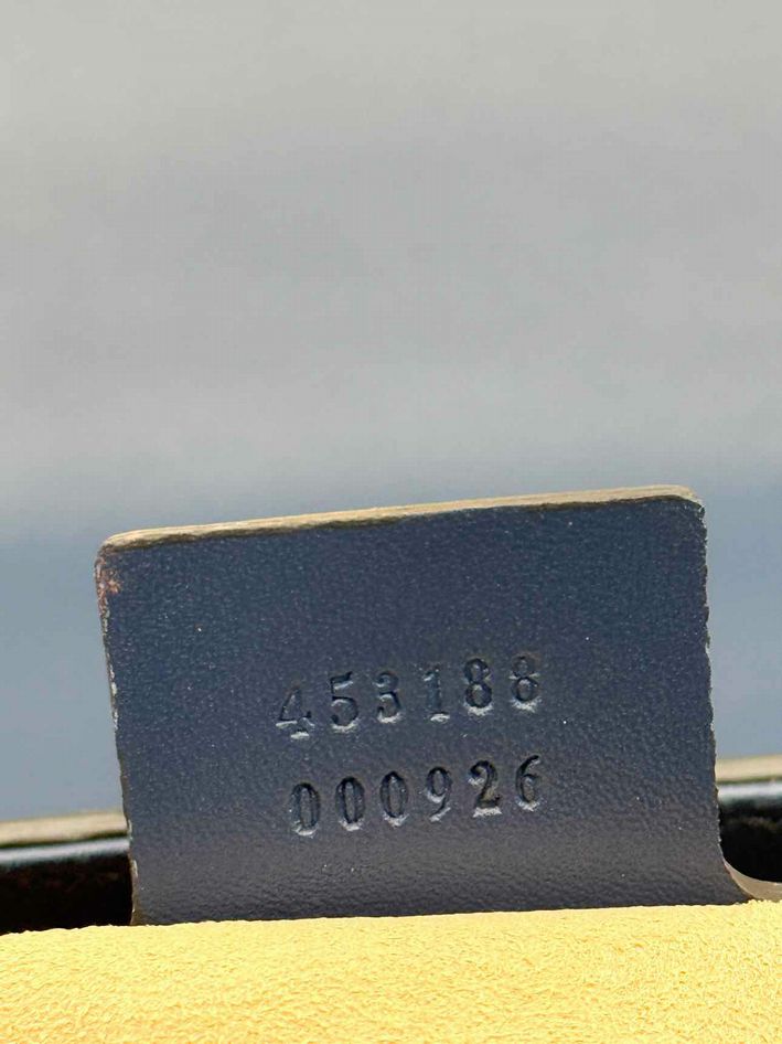 GUCCI Padlock Blue Guccissima Top Handle