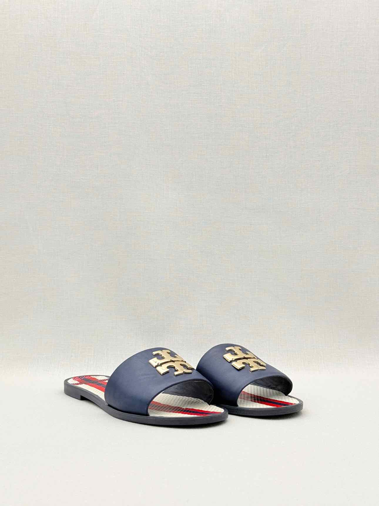 TORY BURCH Everly Blue Size EU 36 Slides