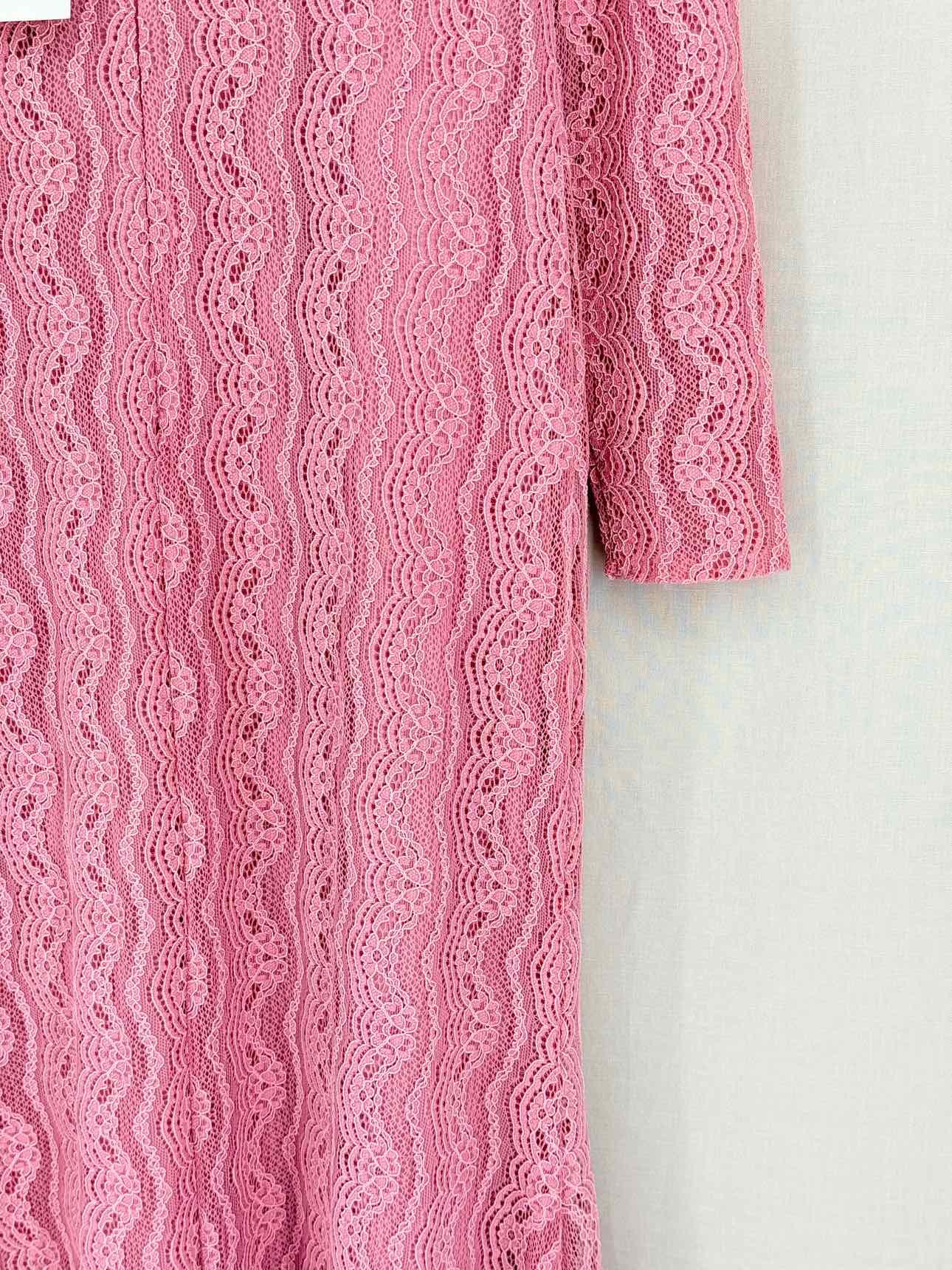 YAS Pale Pink Floral Size Medium Long Dress