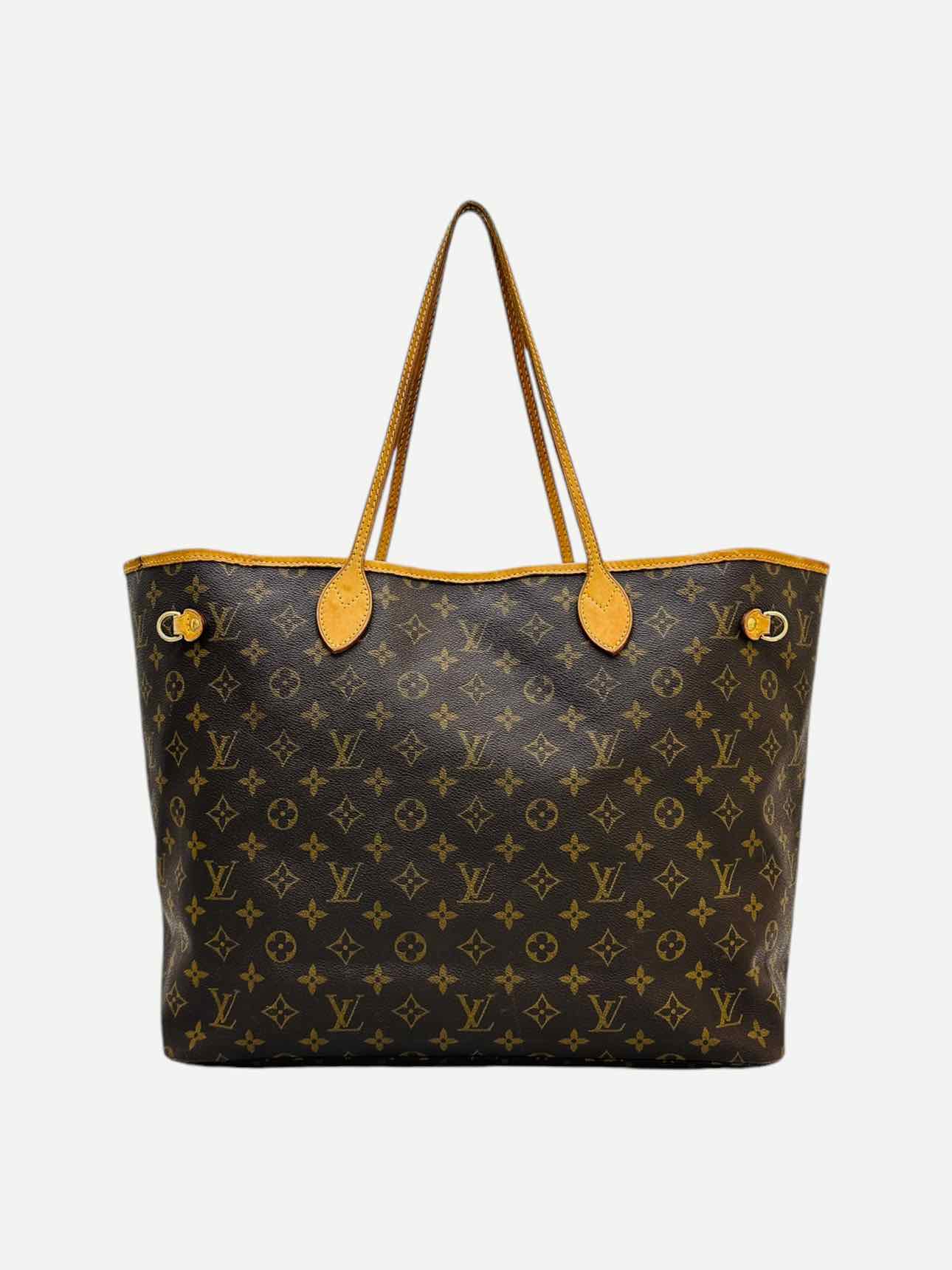 LOUIS VUITTON Neverfull Brown Monogram Tote Bag