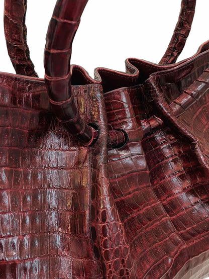 LISA BARFIELD Gloria Burgundy Top Handle