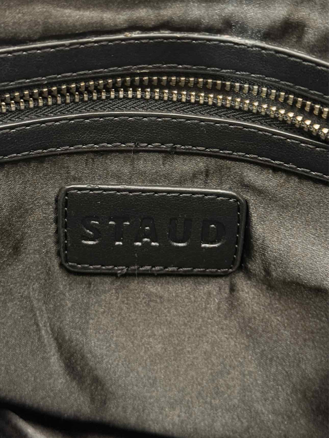 STAUD Cote Black Multicolor Mosaic Stripe Bucket Bag