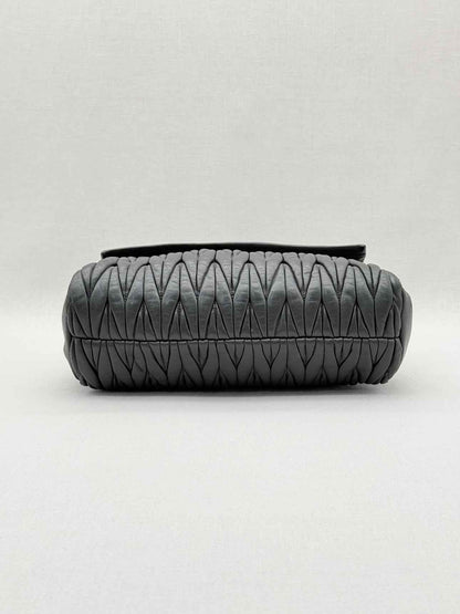 MIU MIU Matelasse Black Shoulder Bag