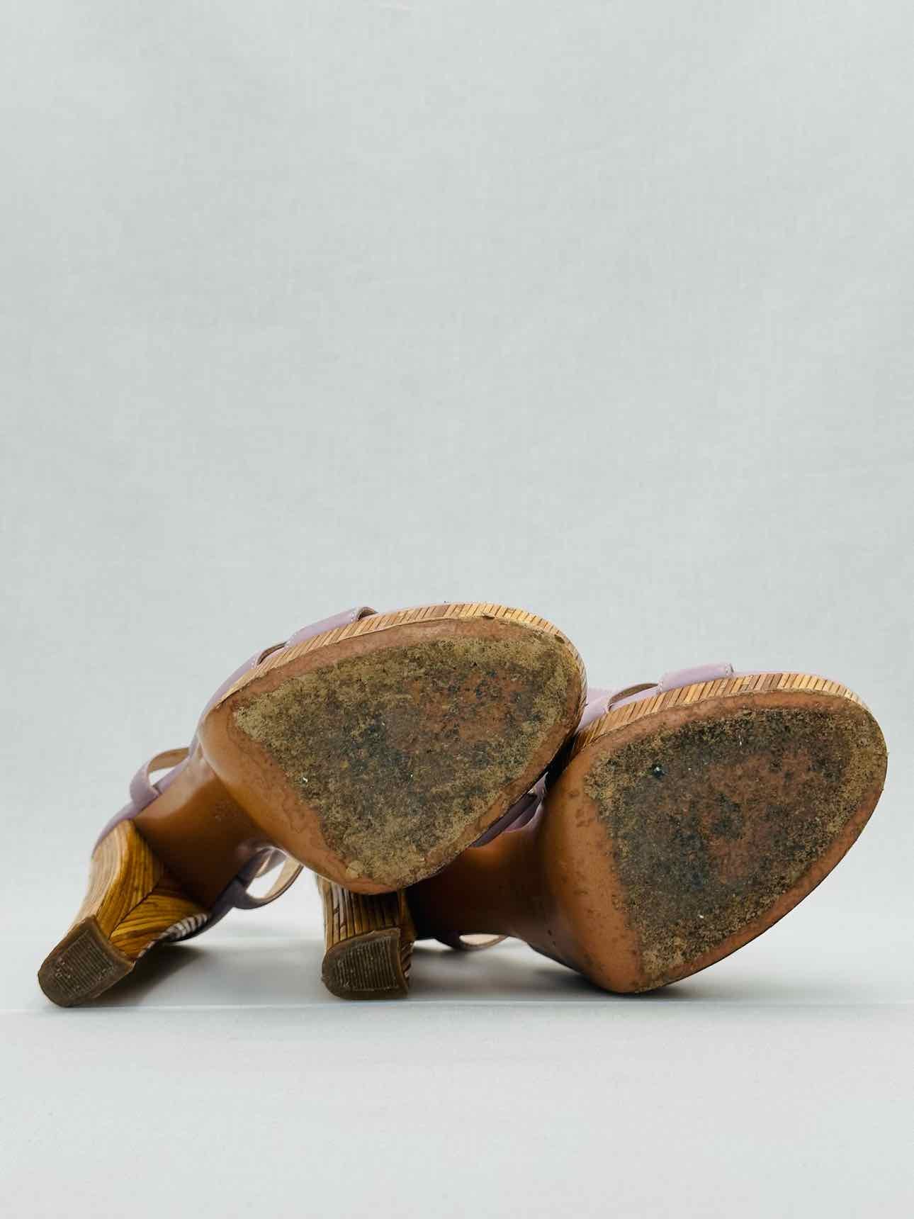 CASADEI Slingback Purple Size EU 38 Heeled Sandals