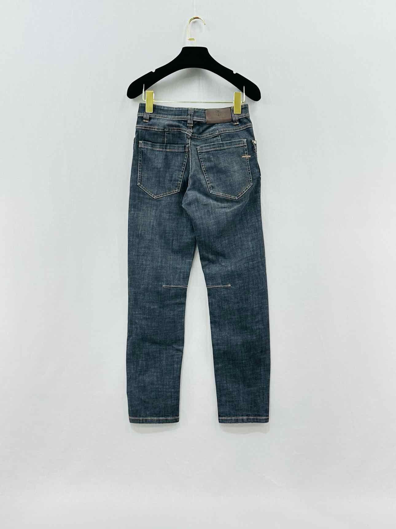 BRUNELLO CUCINELLI Straight Leg Blue Size 24 Jeans