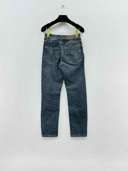BRUNELLO CUCINELLI Straight Leg Blue Size 24 Jeans