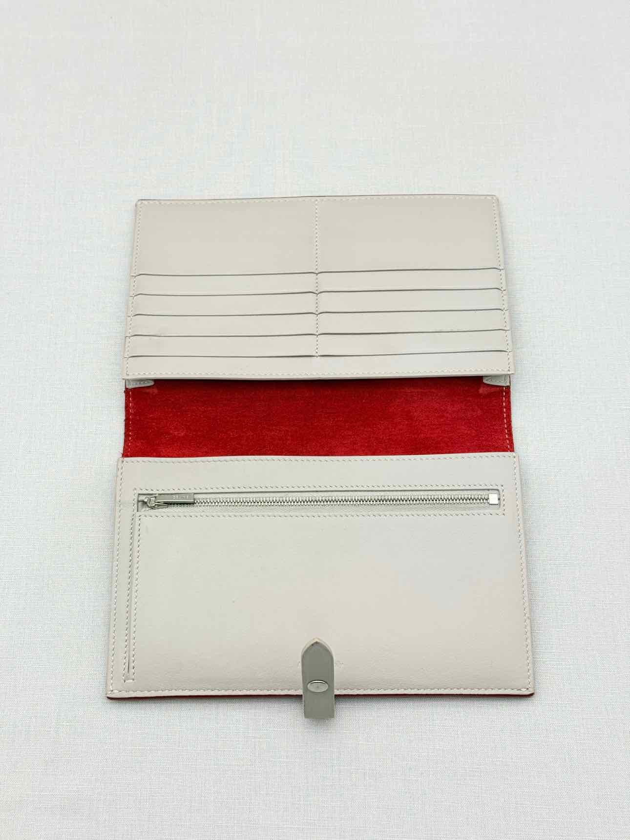 CELINE Red & Beige Continental Wallet