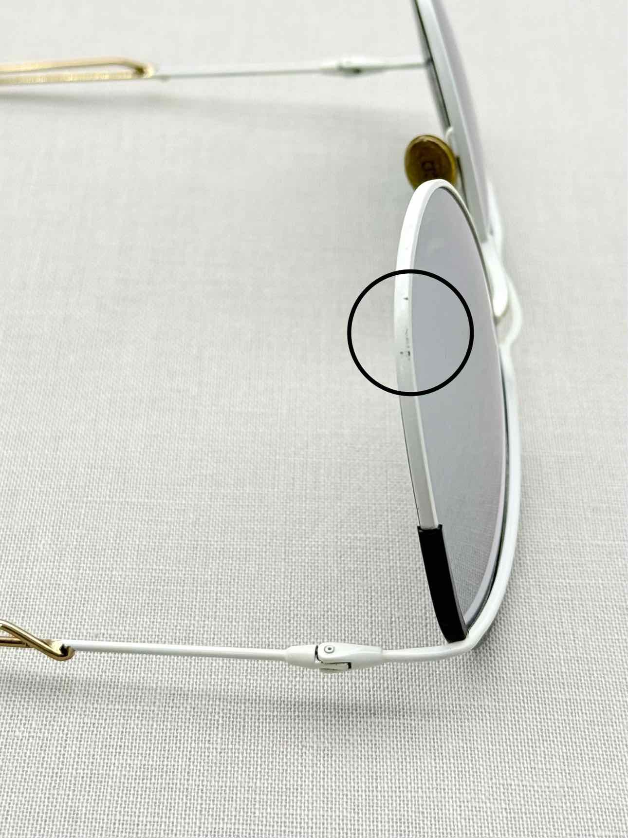 CHRISTIAN DIOR Grey & White Sunglasses