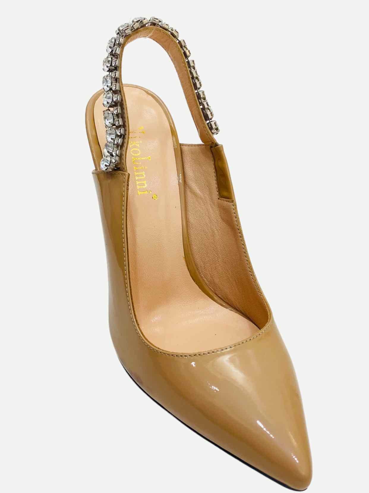 NIKO LANNI Beige Slingbacks