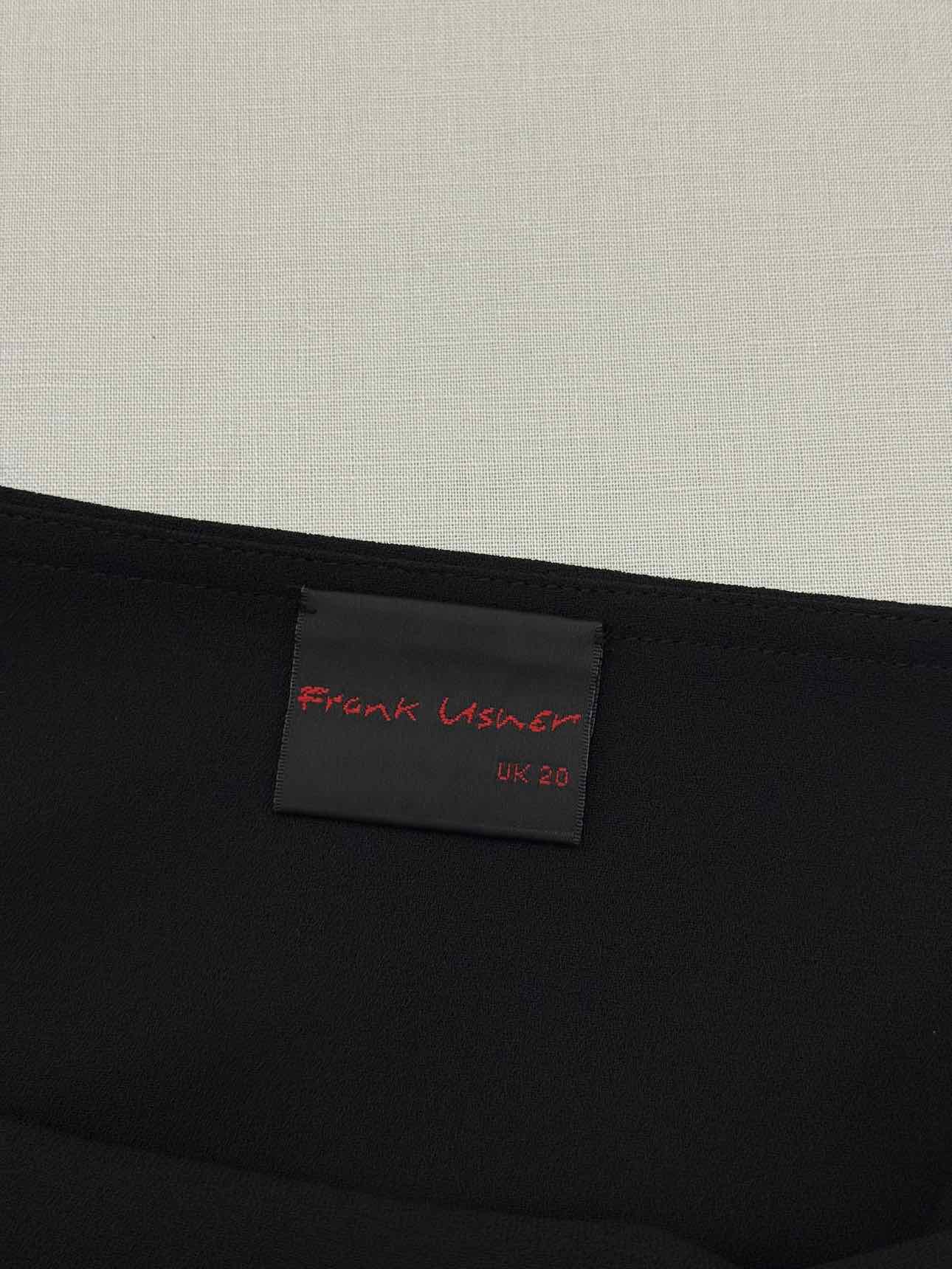 FRANK USHER Black Size US 16 Long Skirt