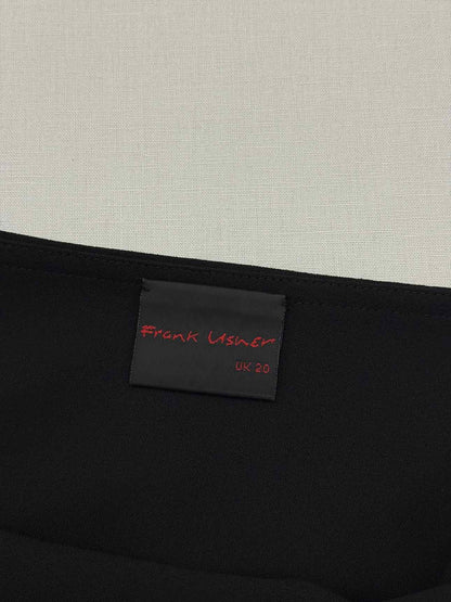 FRANK USHER Black Size US 16 Long Skirt