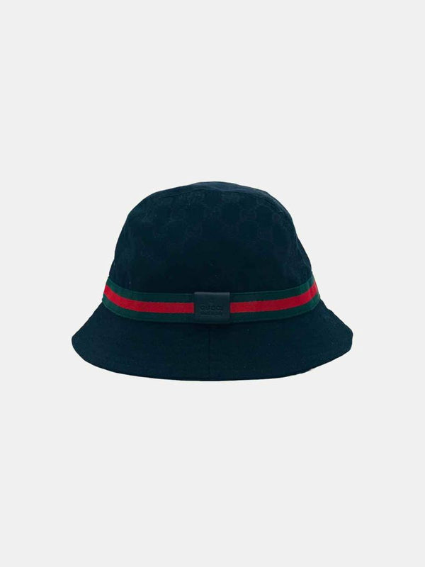 GUCCI Black GG Bucket Hat