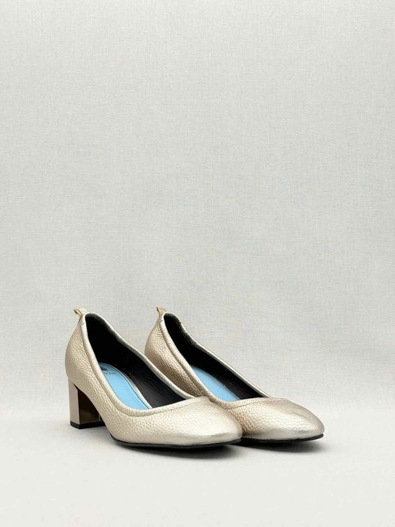 LANVIN Cube Metallic Light gold Size EU 40 Pumps