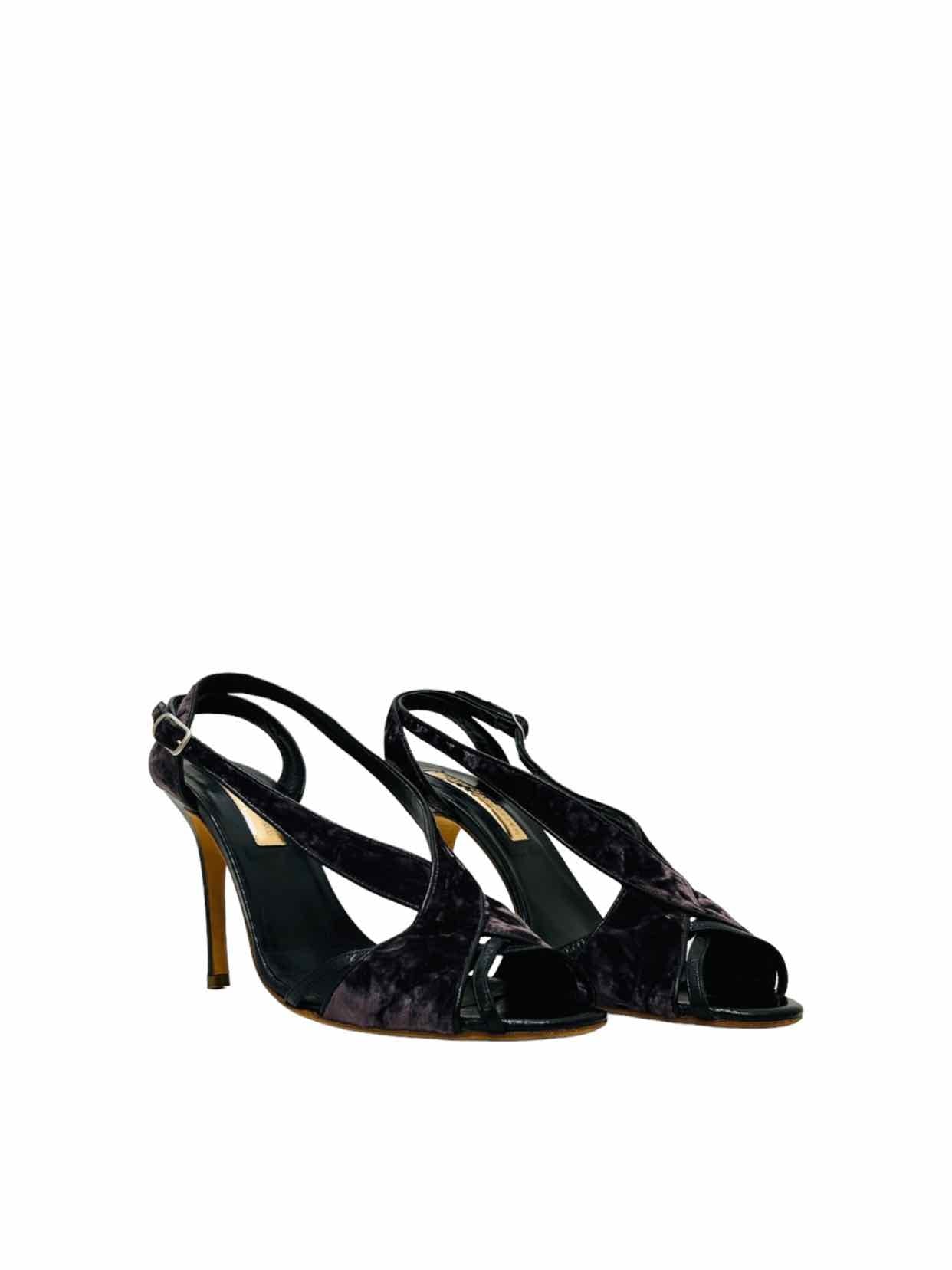 RUPERT SANDERSON Plum Slingbacks 41