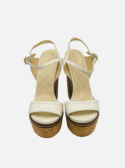 JIMMY CHOO Nemesis White Size EU 41 Heeled Sandals
