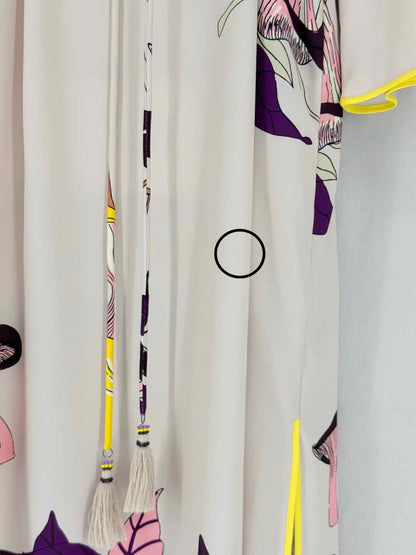 TORY BURCH Beige Multicolor Size US 8 Midi Dress