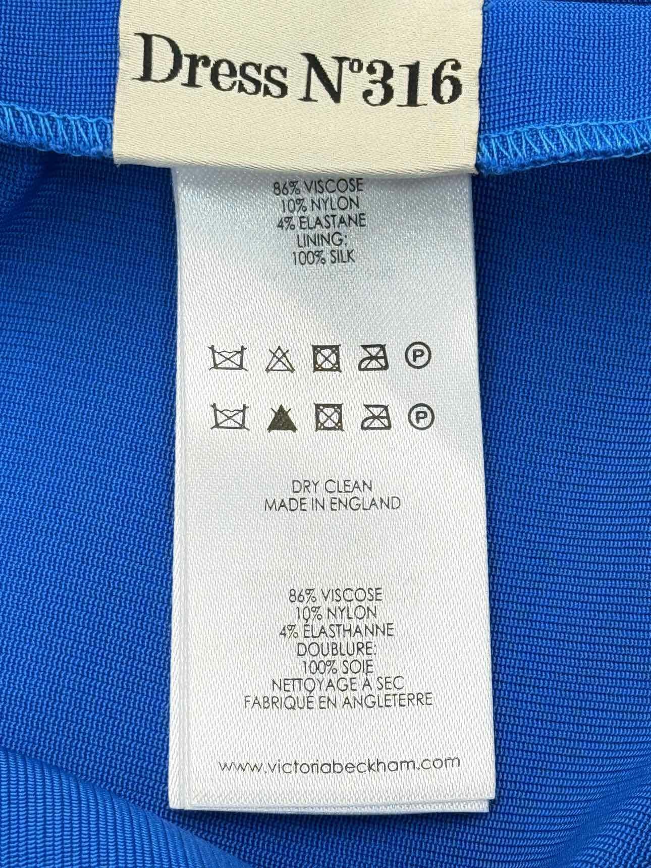 VICTORIA BECKHAM Blue Size US 6 Knee Length Dress