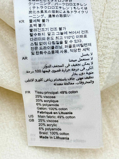 SANDRO Liliana Cream Size US 2 Short Dress