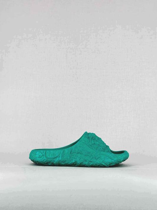 VERSACE Baroque Medusa Turquoise Size EU 39 Flat Shoes