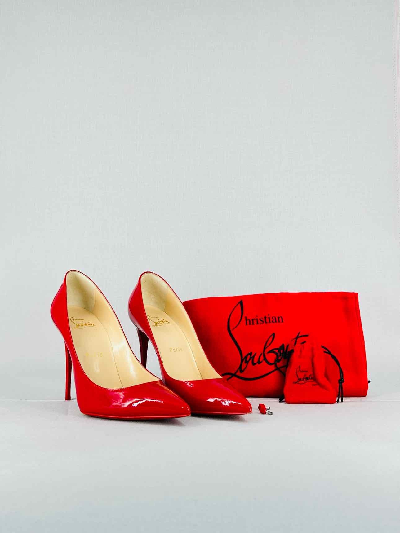 CHRISTIAN LOUBOUTIN Red Size EU 37.5 Heeled Sandals
