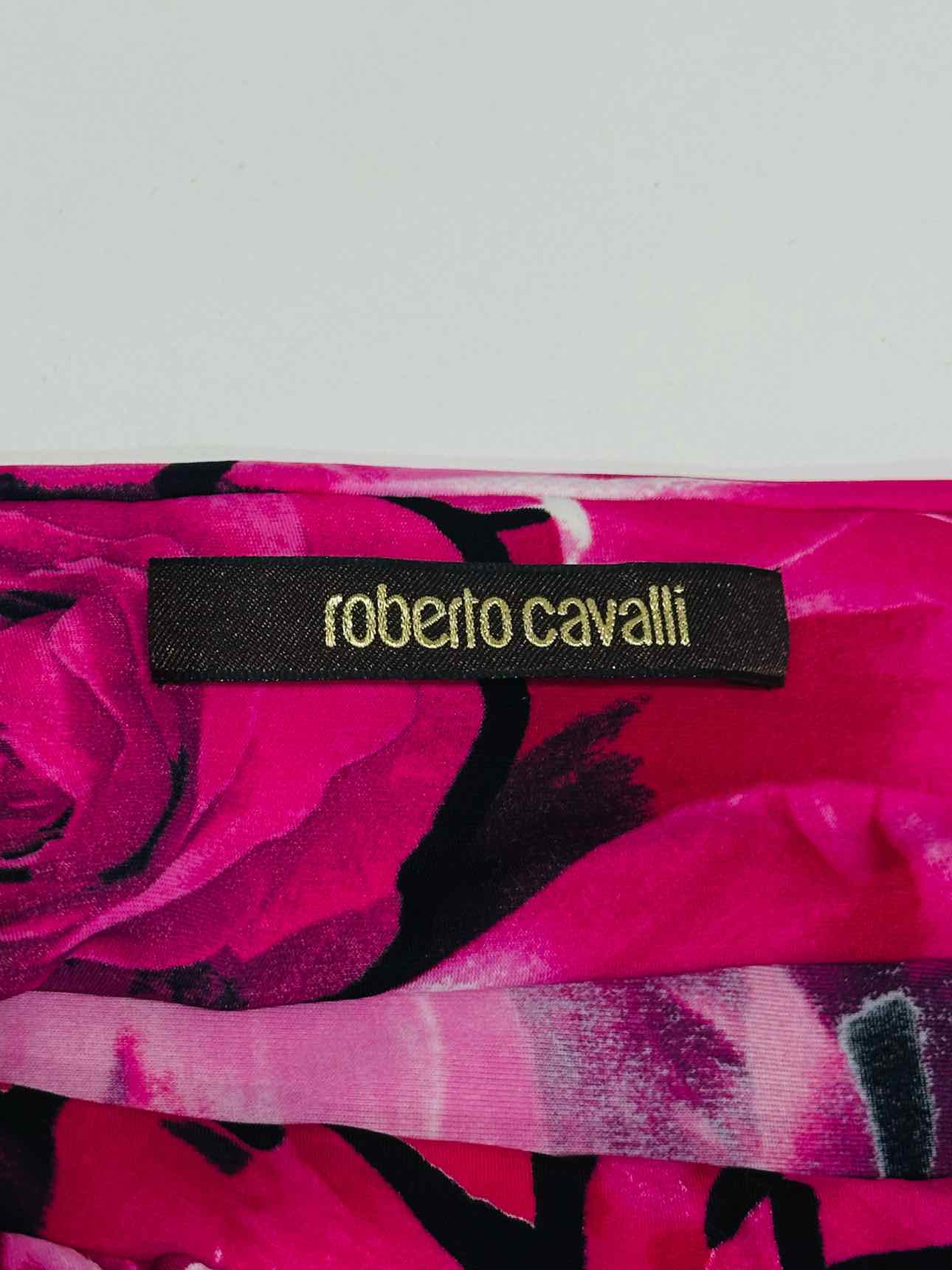 ROBERTO CAVALLI Pink & Black Size US 4 Long Skirt