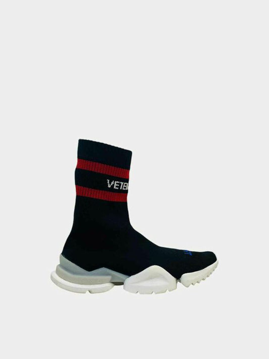 VETEMENTS Sock Runner Black Sneakers 34.5