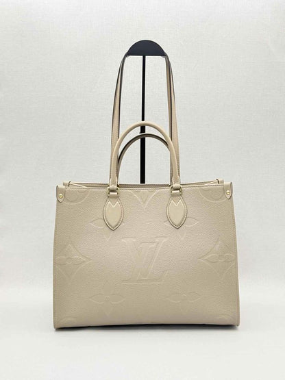 LOUIS VUITTON Onthego Cream Monogram Empriente Tote Bag