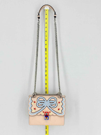 FENDI Kan I Pink Multicolor Shoulder Bag