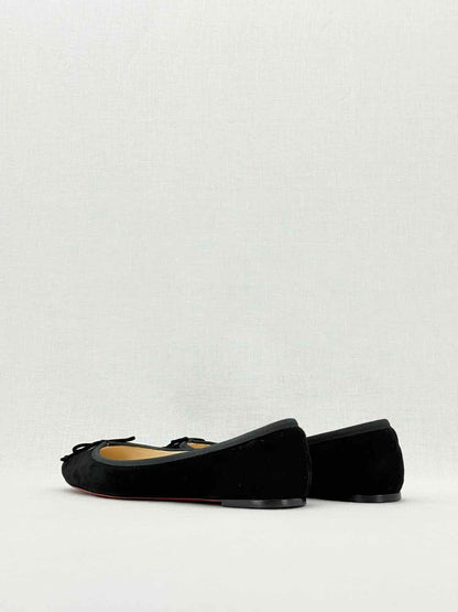 CHRISTIAN LOUBOUTIN Black Size EU 38.5 Flats