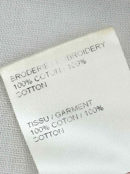 CHLOE Beige Embroidered Size Medium Top