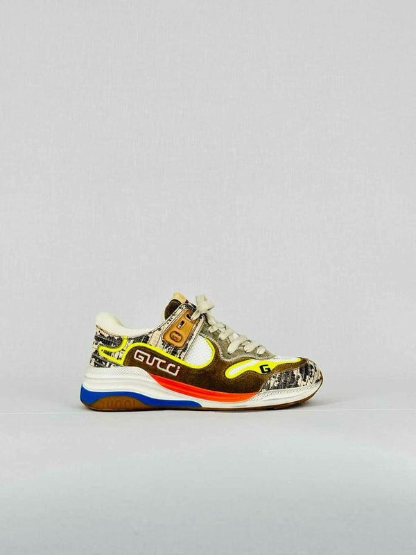GUCCI Ultrapace White Multicolor Size EU 35 Sneakers