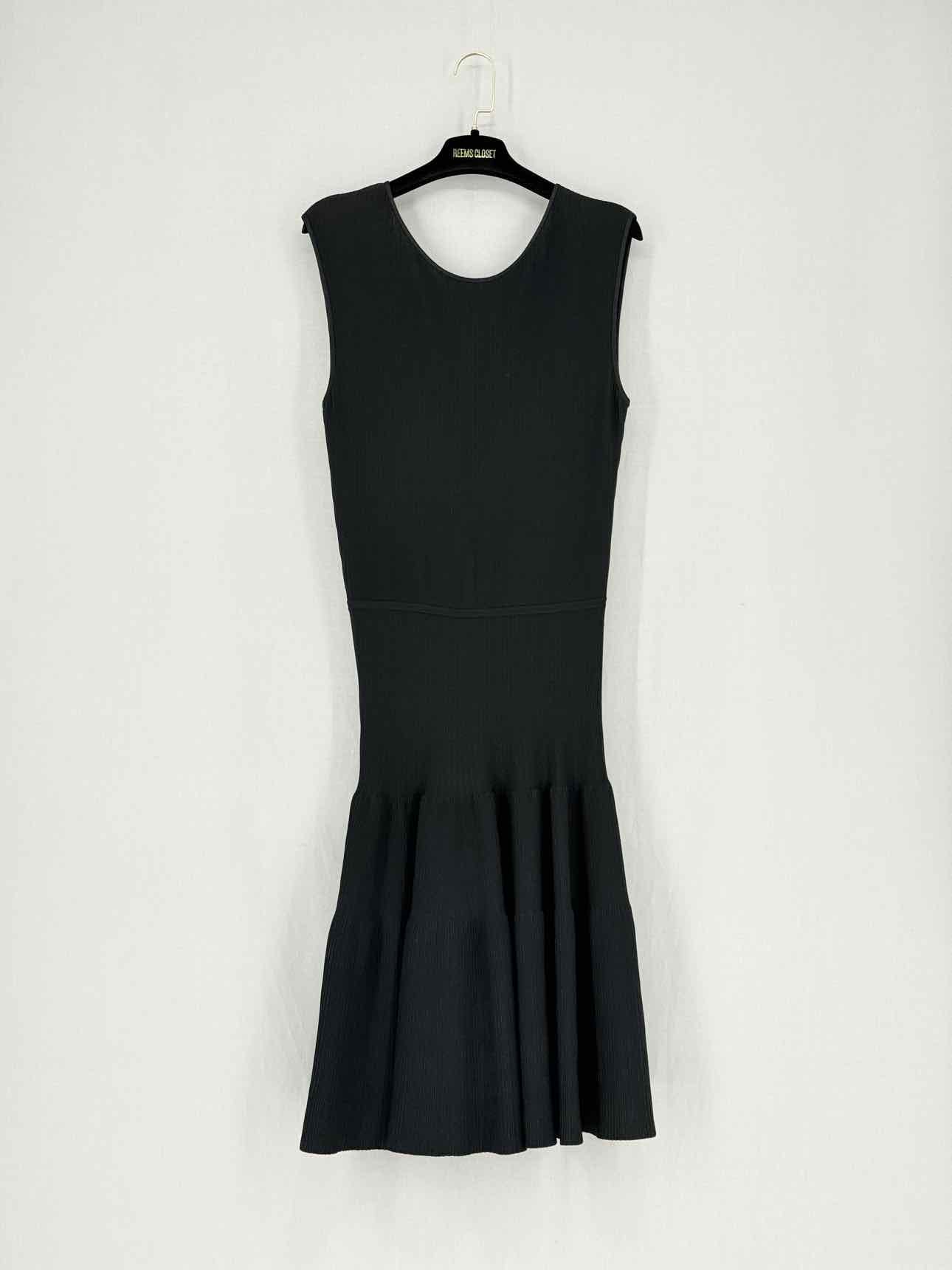 CELINE Stretch Black Size US 6 Knee Length Dress