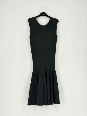 CELINE Stretch Black Size US 6 Knee Length Dress