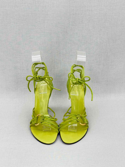 DOLCE & GABBANA Green Size EU 36 Heeled Sandals