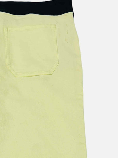 BALENCIAGA Ankle Lime Green & Black Pants