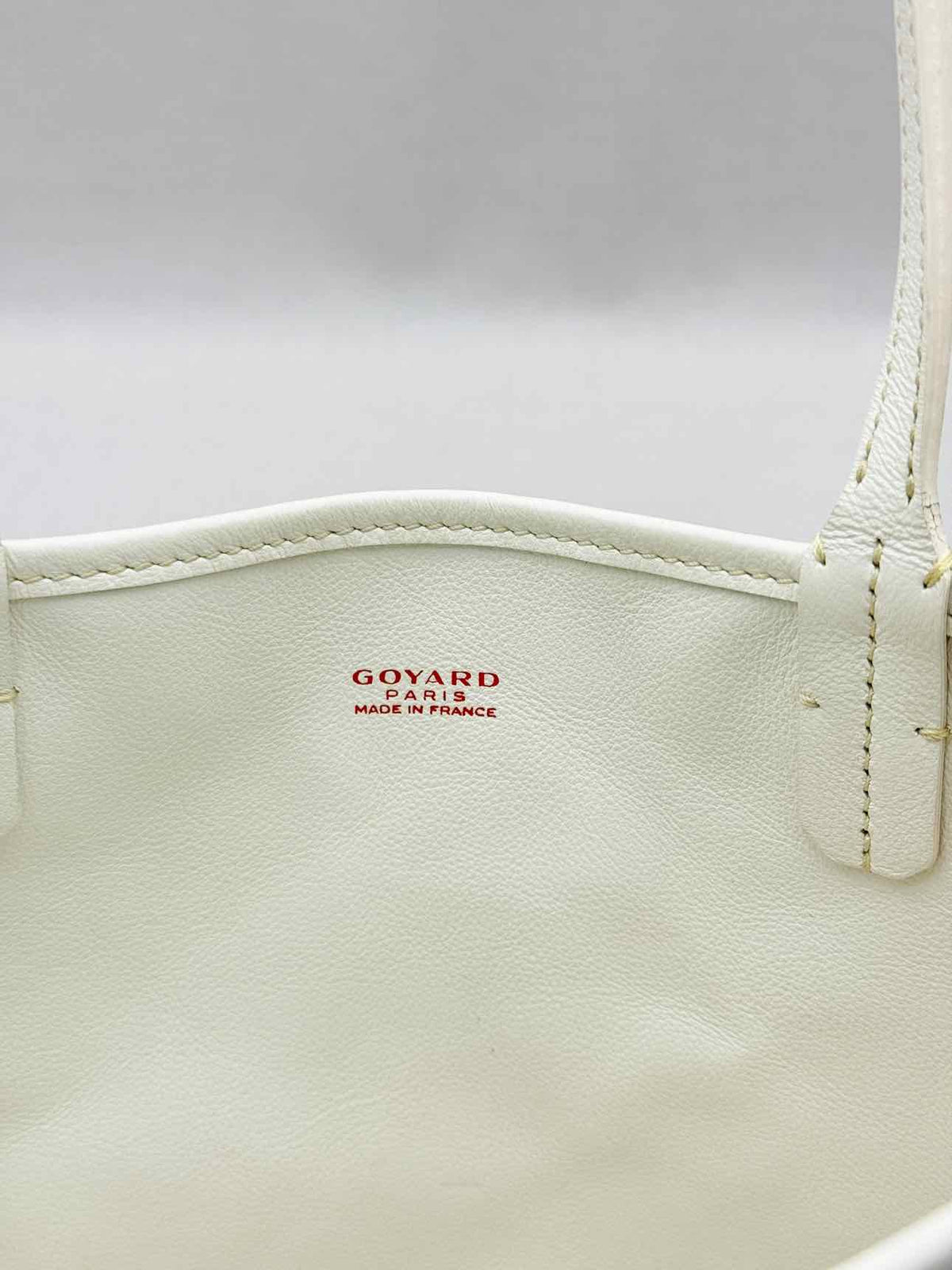 GOYARD Anjou White & Grey Goryardine Tote Bag