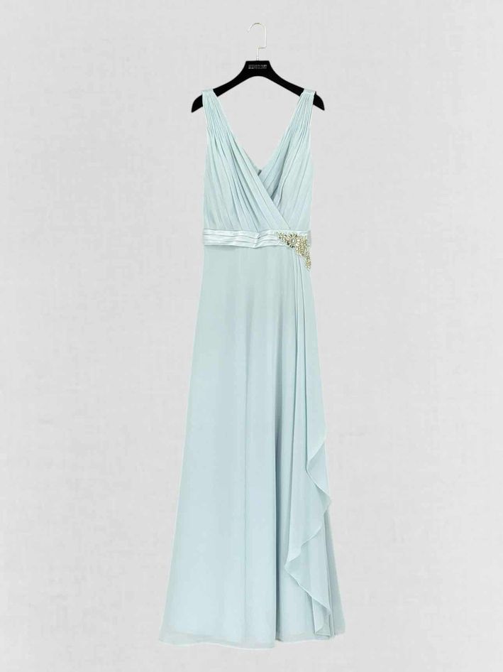 JENNY PACKHAM Light Blue Size US 10 Long Dress