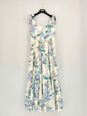 ZIMMERMANN Beige Multicolor Size US 10 Midi Dress