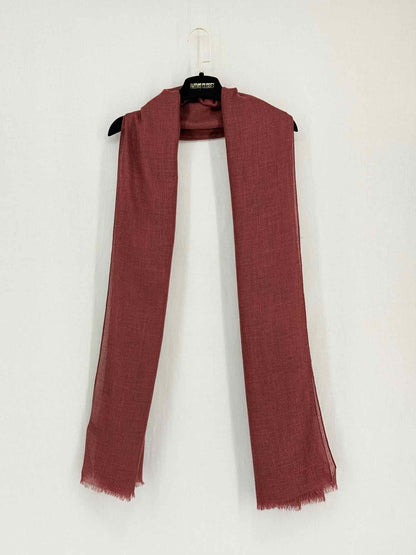 SALVATORE FERRAGAMO Burgundy Scarf