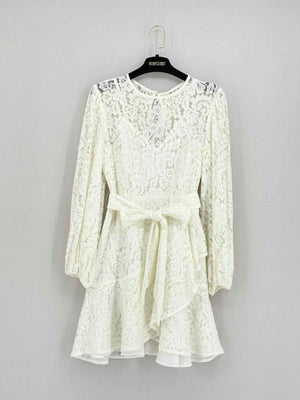 KEEPSAKE Cream Lace Size XSmall Short Dress